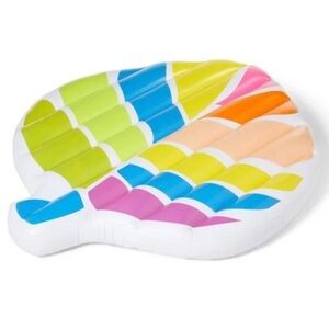 New in box tabitha brown inflatable palm pool float almost 6 feet long!
